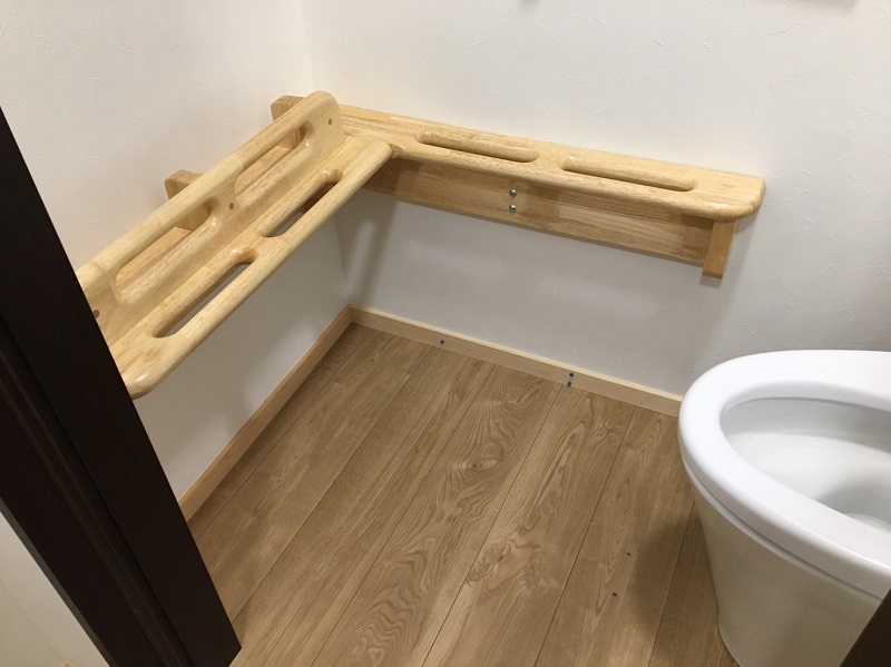 完成したトイレ